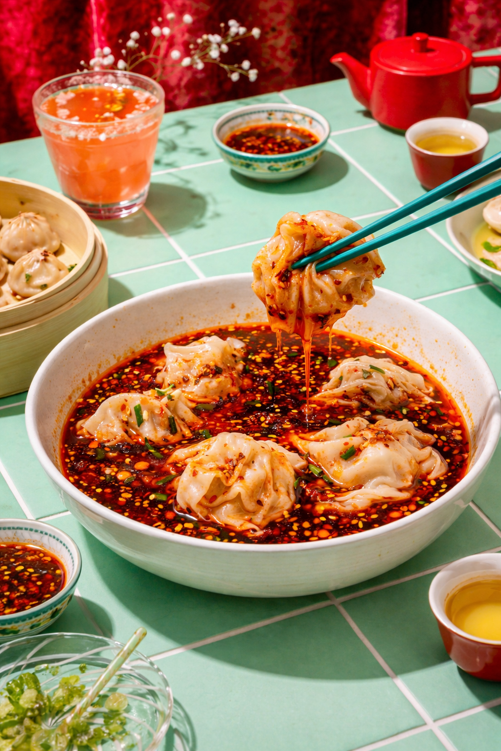 Red Oil Dumplings